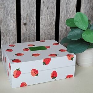 Kate Spade Strawberry Print Storage Box